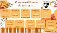 Vacances d'automnes - 2110 au 0211